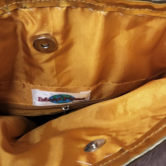 ISLAND PLANET Braided Brown Beach Tote - Picture 3 of 3